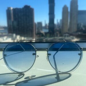 Aviator sunglasses - blue/silver